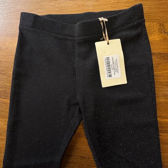 JOYFOLIE MIA JOY Black Glitter Leggings Girls 5 5T NEW Naiya Legging NWT Girl - Picture 3 of 8